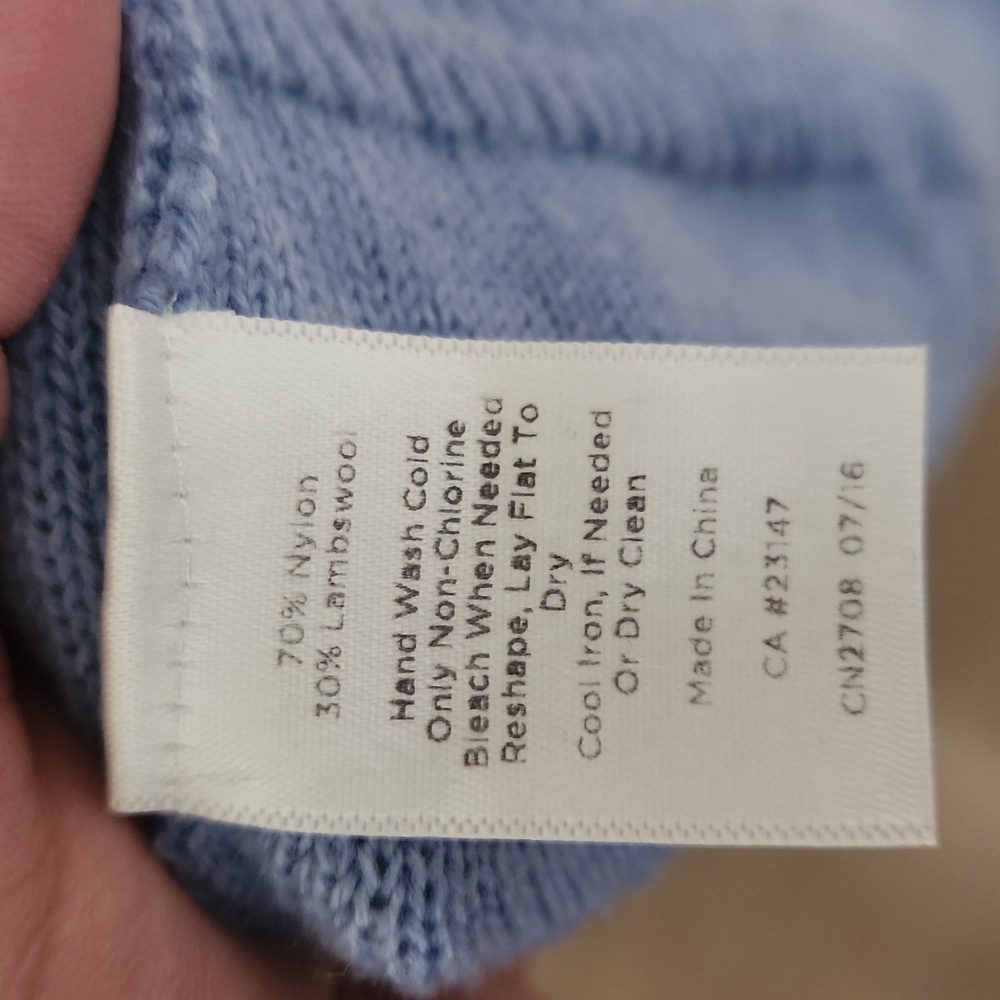 Talbots Wool Blue Knit Sweater - Picture 4 of 4